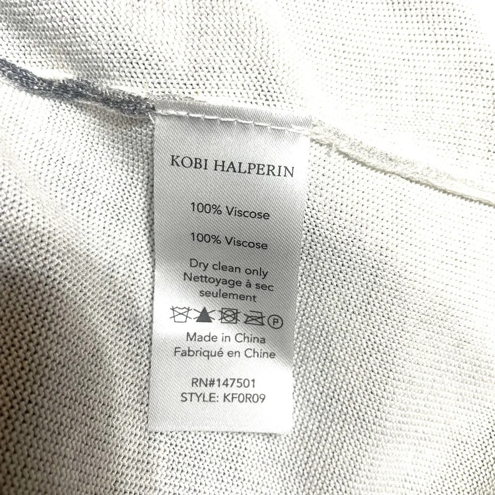 Kobi Halperin‎ Women's Gray Ombre Cardigan Lightweight Sweater  Duster Size M